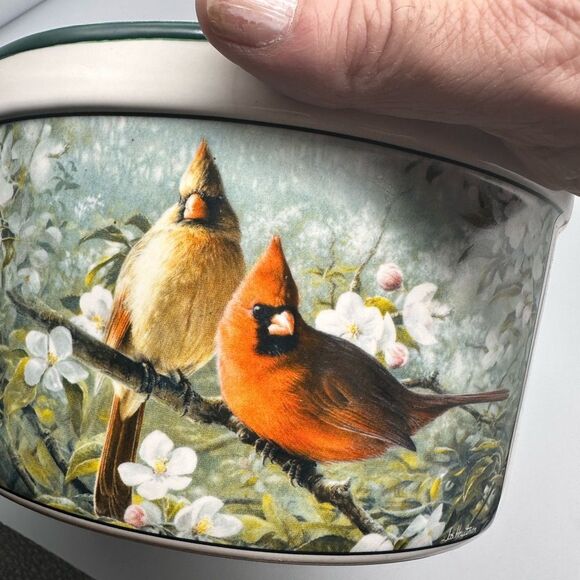 Hautman Brothers rare cardinal serving bowl 8” - Picture 6 of 10